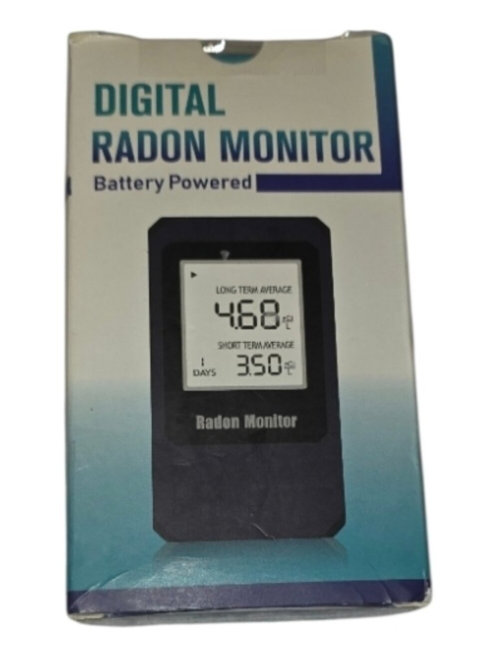 Digital Radon Monitor Battery Powered Tested Open Box Batteries Not Included